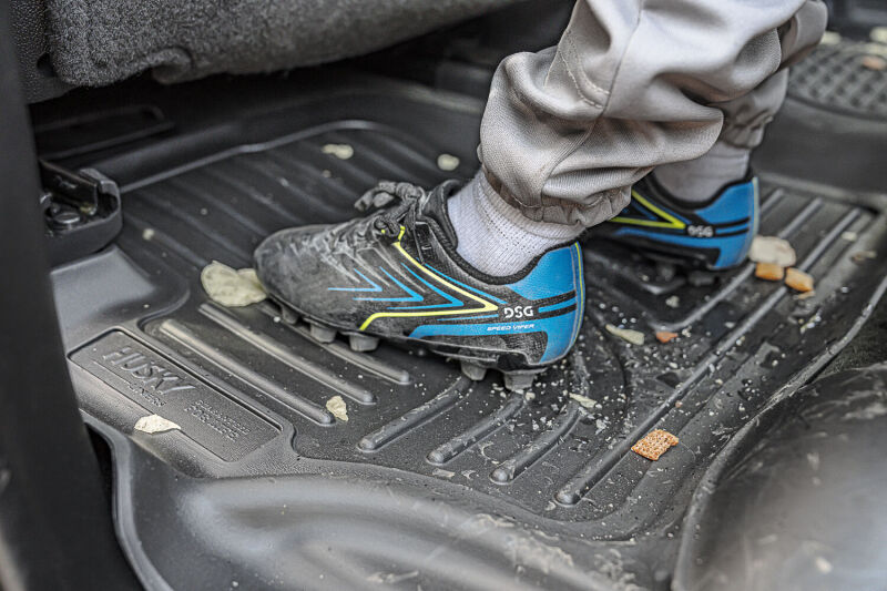 Jeep Grand Wagoneer Floor Mats - Rear - Husky Liners - X-Act Contour - Black - `22-`27